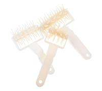 Warmhm 3 Pièces Roulettes avec Pointes Outil de Pâtisserie Manuel pour Pâte à Pâtisseries et Pizza Perforateur Plastique pour Cuisson Uniforme et Boursouflure