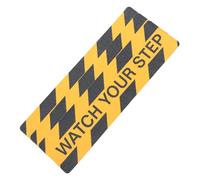 Warmhm 3 pièces Ruban Antidérapant Watch Your Step Autocollant Avertissant pour Sol Adhésif à Eau pour Escaliers et Zones Dangereuses