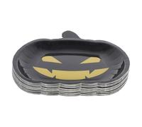 Warmhm 30 Pièces Assiettes Papier Forme de Citrouille Résistante Aux Fuites pour Halloween et Thanksgiving Décoration Automnale Festive pour Repas Intérieur et Extérieur