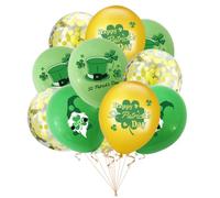 Warmhm 30 Pièces Ballons de Saint Patrick Latex Motif Décoratif pour Célébrations Photos