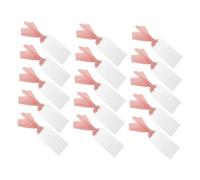 Warmhm 30 Pièces Tags acryliques vierges panneau en haut signe de fête de mariage marque-places vierges balises de nom pour la table Signes réservés de mariage ruban Transparent