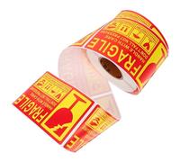 Warmhm 300 Pièces Étiquettes Avertissement Fragile Autocollants de pour Articles Idéaux pour Verre Céramique et Électronique Aide Logistique et Protection des Envois