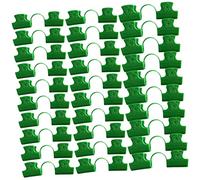 Warmhm 30Pièces Clips pour Jardinage de Double Tête pour Fixation de Bâches Filets Films de Outils Pratiques pour Soutien de Plantes