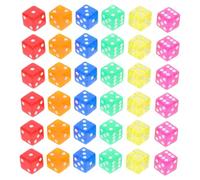Warmhm 36 Pièces Accessoires Éducatifs pour Enseignement Mathématique et Jeux de Société Dés à Faces pour Activités Ludiques Extérieur et Fêtes