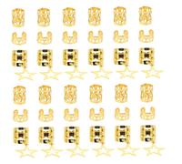 Warmhm 36 Pièces Anneaux Pour Cheveux Femme Accessoires Pour Dreadlocks Et Tresses Bijoux Spirale Pendentifs Mignons Pour Cheveux Et Accessoires