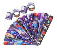 Warmhm 36 Pièces Bracelets Claque Espace Assortiment pour Garçon Fille de Fête Thématique Colorés et Amusants