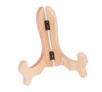 Warmhm 3Pcs Photo Holder Stand Frame Holder Stand Wood Decor Tea Cake Display Stand Enrouleur De Tuyau D'Arrosage Support Mural Bois Pliant Chevalet Tableau D'Affichage Support De