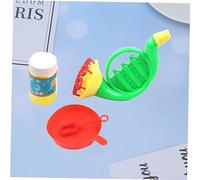 Warmhm 4 Ensemble Bulles Trompette pour Garçon Fille Musical Portable Multi Têtes Souffleur de Bulles Éducatif pour Jouer à Extérieur Style Mélangé