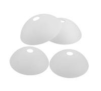 Warmhm 4 Pièces Abat-jour Demi- PVC Lot de Diffuseur de Lumière Doux pour Plafonnier Suspendu Adapté Chambre et Salon Design Minimaliste et Scandinave