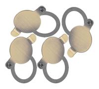 Warmhm 4 Pièces Cache-jonction en Cuivre pour Porte D'appartement, Protection Vie Privée Forme Élégante, Solide et Stable pour Observer les Visiteurs Facilement