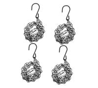 Warmhm 4 Pièces Chaîne de Suspension avec Crochets pour Pots de Fleurs Jardinières Suspendues Design Figure Installation Facile et Résistance Extérieure Compatible pour Jardin et Balcon