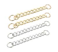 Warmhm 4 pièces Chaînes de Décoration pour Chaussures de Acrylique Doré et Argenté Accessoires DIY pour Sandales et Pantoufles pour et Personnaliser Vos Chaussures