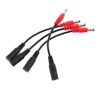 Warmhm 4 Pièces Cordon de Polarité de Pédale de Guitare, Câble D'alimentation 9v, Adaptateur de Conversion de Polarité, 15cm, Rouge et Noir, pour Guitaristes, Effets de Guitare