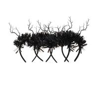 Warmhm 4 Pièces Gothic Tree Branch Headbands Lightweight Comfortable Halloween And Day Of The Dead Hair Accessories For Cosplay And Festive Parties