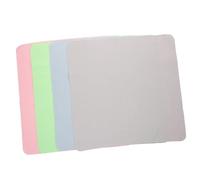 Warmhm 4 pièces Lot de Chiffons Microfibres pour Lunettes Grand Format Doux et Pratiques pour Nettoyer Écrans Appareils Électroniques et Bijoux sans Risque de Rayures Vert Bleu Rose et