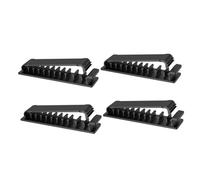 Warmhm 4 pièces Lot de Supports Câble Autocollants Réglables Organiseur de Câbles pour Bureau Maison et Voiture Polyvalents pour Gestion des Fils