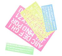 Warmhm 4 pièces Planche Apprentissage Alphabet et Chiffres Tableau Écriture Éducatif Plastique pour Garçon Fille Modèle de Lettres et Chiffres à Tracer pour Initiation et Reconnaissance