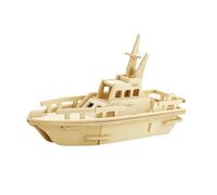 Warmhm 4 Pièces Puzzle Bois sans Colle Éducatif avec Véhicules Blindés Avion 4x4 et Bateau de Sauvetage Jeu de Construction pour Garçon Fille et Adultes