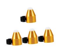 Warmhm 4 Pièces Réglage des perles de calcédoine de la fourchette diapason Pièces de pieds universels fourche de jardin accessoires de yoga pour femmes alliage d'aluminium Doré
