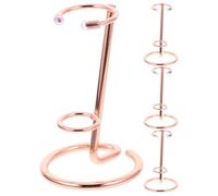 Warmhm 4 Pièces Support pour Spécimen de Cristal Rond en Fer