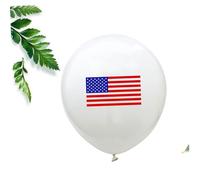 Warmhm 40 Pièces Ballon Imprimé De Drapeau Décorations Jour De L'indépendance Ballons Imprimés Décorations De Fête Des Diplômés En Aluminium