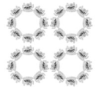 Warmhm 40 Pièces Crampons Antidérapants pour Chaussures D'hiver en Acier Inoxydable, Système D'installation Rapide, Pointes Amovibles pour Balades Hivernales en Extérieur