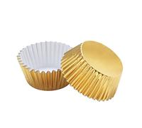 Warmhm 400 pièces Caissettes Pâtisserie Aluminium Épais Caissettes Cupcake Antiadhésives pour Muffins Petits Gâteaux Pâtisserie Fête Cuisine