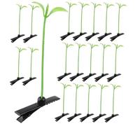 Warmhm 40pièces Barrettes Pour Filles Jolies Pinces à Cheveux Barrettes Décoratives Forme De Plantes Vertes