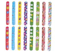 Warmhm 48 Pièces Bracelet Claque Bracelets Slap En Vrac Gifles Bandes De Slap Pour Enfants Pvc