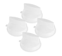 Warmhm 4pièces Boutons De Cuisinière à Gaz Remplacement De Bouton De Four Blanc Pour Appareils Électroménagers Lot De De Commande