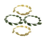 Warmhm 4pièces Couronne de Cheveux Grecque Coiffe Déesse Mariée Diadème Théâtral Cosplay Accessoire Événement Spécial