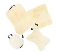 Warmhm 4Pièces Plush Car Seat Cushion Winter Set Soft And Thick Automotive Seat Covers For Cozy Driving Experience
