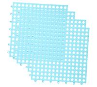 Warmhm 4Pièces Small Cage Floor Mats Rabbit Hamster Pad Set Easy to Clean Durable Pet Skin for Indoor Cages