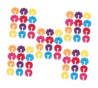 Warmhm 5 Ensembles Autocollant À Vin Décor Marqueur De Vin De Cueillette Identifiants Charme Marqueur De Gobelet en Silicone Étiquettes en Verre pour Boissons Gel De Silice 12 Pièces * 5