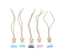 Warmhm 5 Pièces bouteille de parfum rose flacon pulvérisateur continu mini-parfum pendentif parfum suspendu flacon de parfum rechargeable Flacon de parfum de voiture corde de