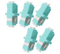 Warmhm 5 Pièces Coupleurs LC vers LC pour Câbles Fibre Optique Adaptateurs de Brassage Fibre Optique Accessoires de Terminaison