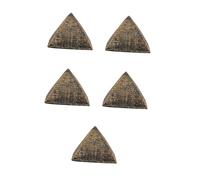 Warmhm 5 Pièces Jouets Bac à Sable Jouets pour Enfants Sculpture Pyramidale Jouets Miniatures Pendules Mécaniques Pendules Antiques Pendules à Quartz Mini-Jouets Mini-Rugby Golden Résine