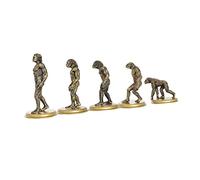 Warmhm 5 Pièces Modèle Dévolution Humaine Figurines Personnes Primitives Éducatif Créatif pour Garçon Fille Simulation Homme Singe Décor Tribal