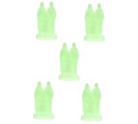 Warmhm 5 Pièces Ornements de jésus en Plastique bouda Decoration Interieure décoration intérieure - Statue Religieuse délicate Décoration Artisanale en Plastique décor Religieux