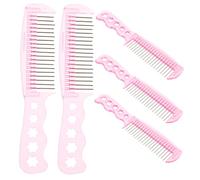 Warmhm 5 Pièces Peigne Pour Perruque De Poupée Plastique Avec Dents Métalliques Brosse à Cheveux Pour Poupée Outil De Coiffure Pour Perruques De