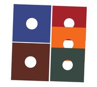 Warmhm 5 pièces Vinyl Record Jackets Protective Sleeves Polypropylene Covers Scratch-Resistant Storage for Vinyl Collections Rose Orange