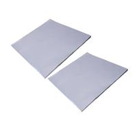 Warmhm 50 Feuilles Papier Aluminium Ménager Antiadhésif pour Cuisson au Four, Feuilles en Tôle D'argenté Réutilisables, Résistantes à L'huile, Cuisson Pâtisserie