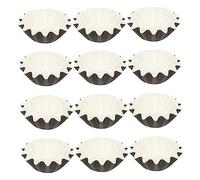 Warmhm 50 Pièces Papier paraffiné Doublure de bac à Cire étanche Ampoules brûleurs à Cire Fondue thermolactile résistance chauffante Plateau de Doublure de Cire revêtement de Cire Black