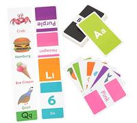 Warmhm 58 Pièces Éducatives pour Garçon Fille Apprentissage des Couleurs Chiffres Animaux et ABC Matériel Scolaire pour Développement Cognitif et Mémoire