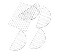 Warmhm 5pièces Cuisson Barbecue Acier Inoxydable Lot Refroidissement Support pour Barbecue Conception pour Cuisson Uniforme Et Facile Entretien