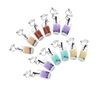 Warmhm 6 paires Boucles Oreilles Forme de avec Perles Colorées pour Femme Décoration Oreilles Amusante Accessoires Parfaits pour Fêtes et Occasions Spéciales Réutilisable