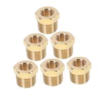 Warmhm 6 pièces Adaptateur Réducteur Cuivre à Femelle Hexagonal pour Plomberie et Systèmes Eau Fuite Installation Rapide