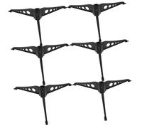 Warmhm 6 Pièces Bases de Sapin de Noël Plastique Accessoires de Décoration Noirâtre Vert pour Arbre Artificiel Support Pratique et Stable pour Noël