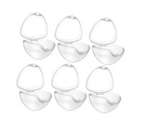Warmhm 6 Pièces Boîte à Tétine Portable Transparent Lot de Étuis pour Sucettes Antipoussière pour Voyage Rangement Maison