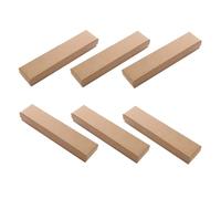 Warmhm 6 pièces Boîte de Rangement Montre Carton avec Coussin Éponge Boîte à Bijoux Carrée Légère et Portable pour Bracelets et Colliers Coffret Cadeau Couleur Terre Élégante